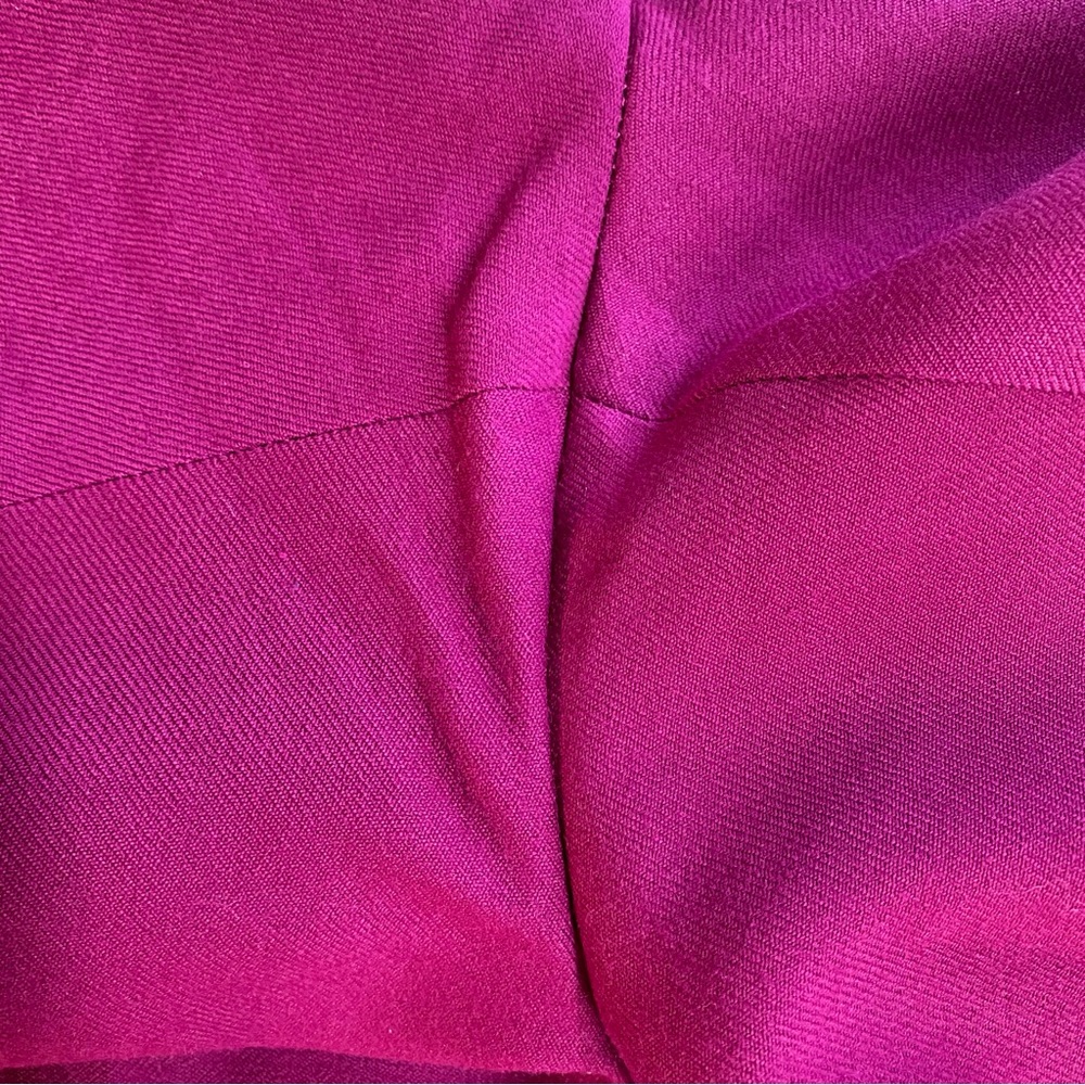 Vintage Gaytown Fuchsia Wool Pleated Front Trouser Pants 12 - Picture 8 of 16